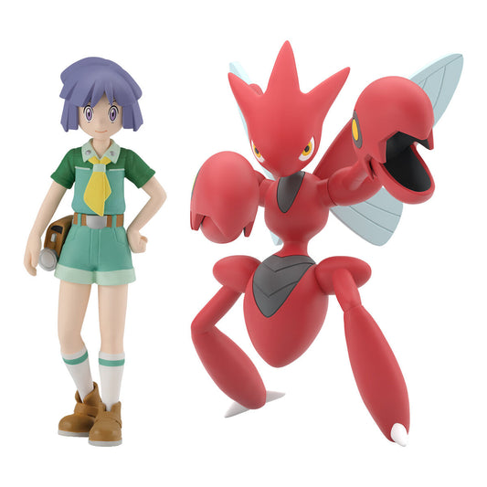 BACK ORDER – POKEMON SCALE WORLD JOHTO REGION BUGSY & SCIZOR W/O GUM