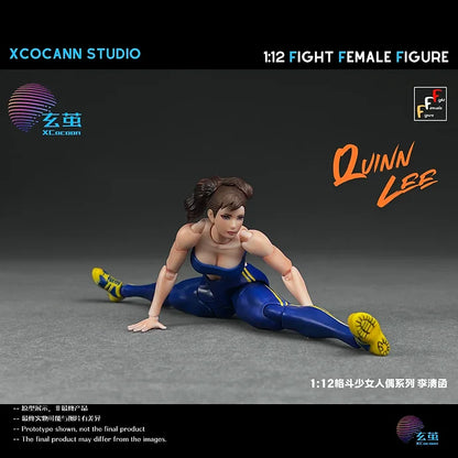 PRE ORDER – 1/12 XCOCANN STUDIO FIGHT FEMALE FIGURE QUINN LEE + MOUNTAIN MOON PJ01 BLOCK ACCESSORY KIT SET