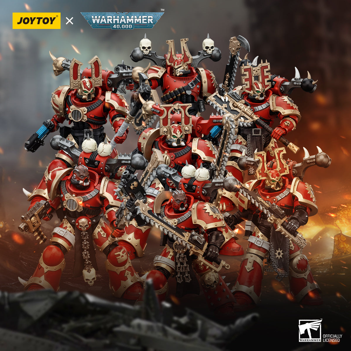 PRE ORDER – 1/18 JOYTOY WORLD EATERS: KHORNE BERZERKER 5 JT00614