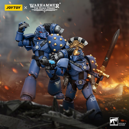 PRE ORDER – 1/18 JOYTOY ULTRAMARINES MK VI TACTICAL SQUAD - SERGEANT WITH PLASMA PISTOL AND POWER SWORD JT00096