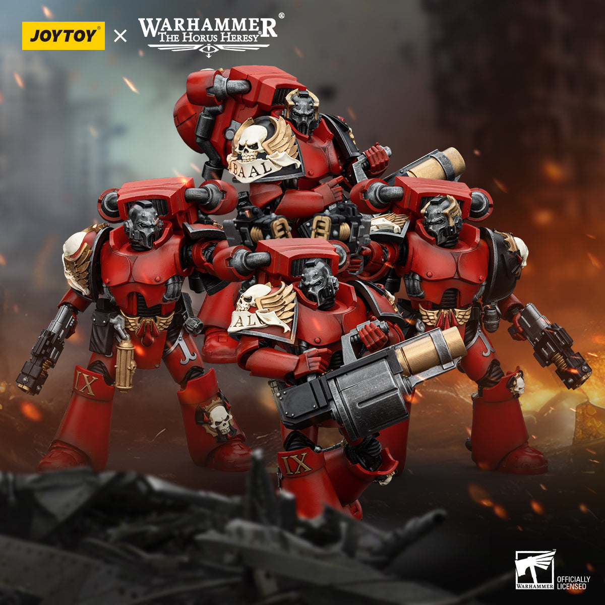 PRE ORDER – 1/18 JOYTOY BLOOD ANGELS - ANGEL'S TEARS SQUAD - ARCH-ERELIM WITH ANGEL'S TEARS GRENADE LAUNCHER JT00379