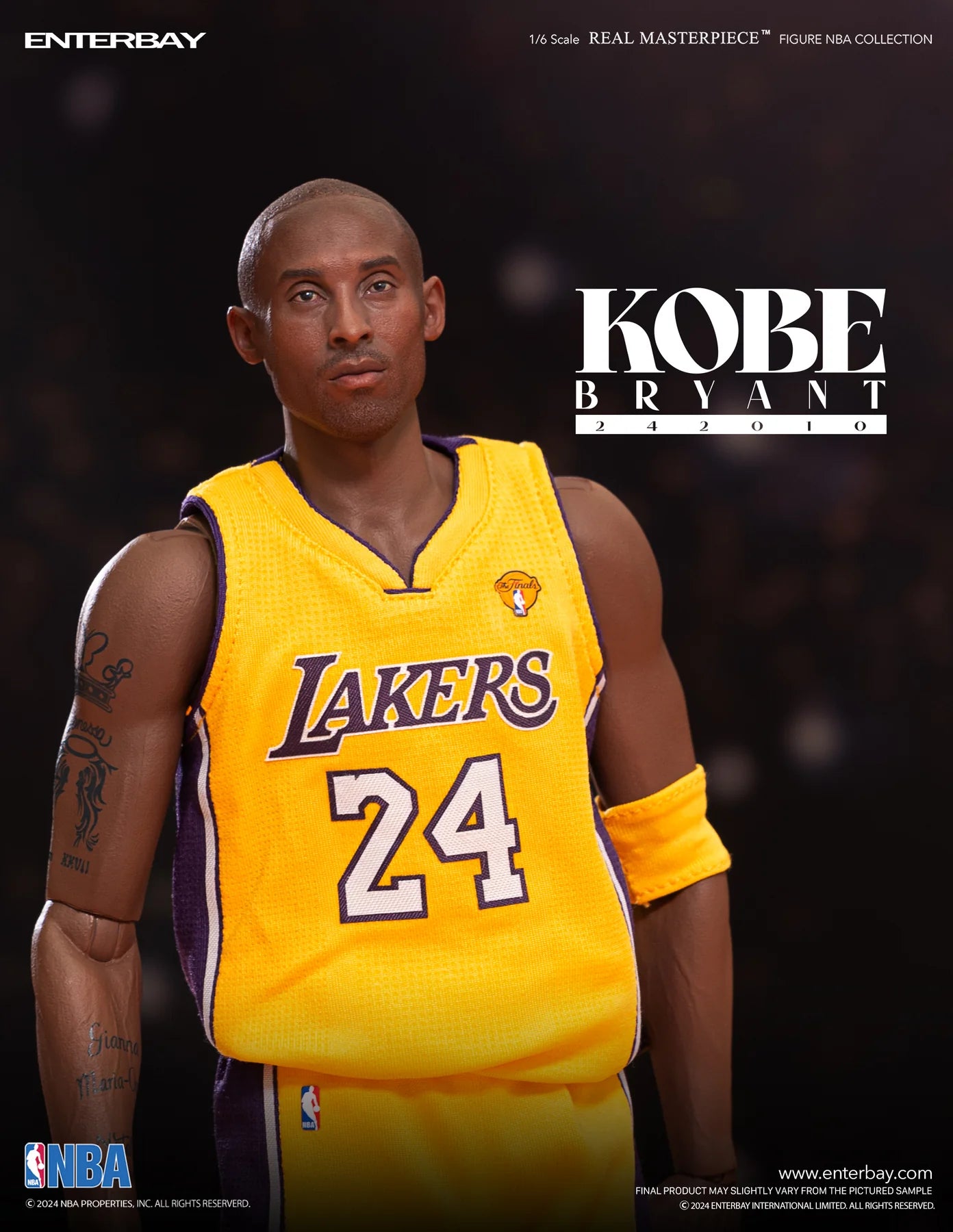 PRE ORDER – 1/6 ENTERBAY REAL MASTERPIECE NBA COLLECTION - KOBE BRYANT 242010 ACTION FIGURE