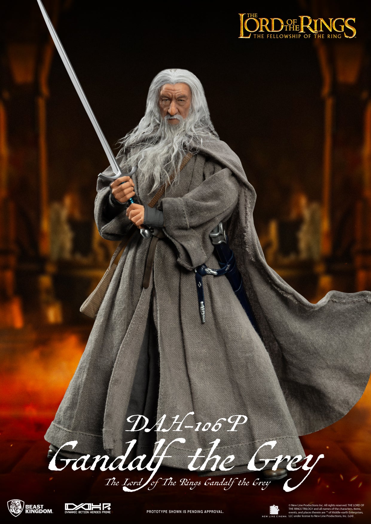 PRE ORDER – BEAST KINGDOM DAH-106P THE LORD OF THE RINGS GANDALF THE GREY