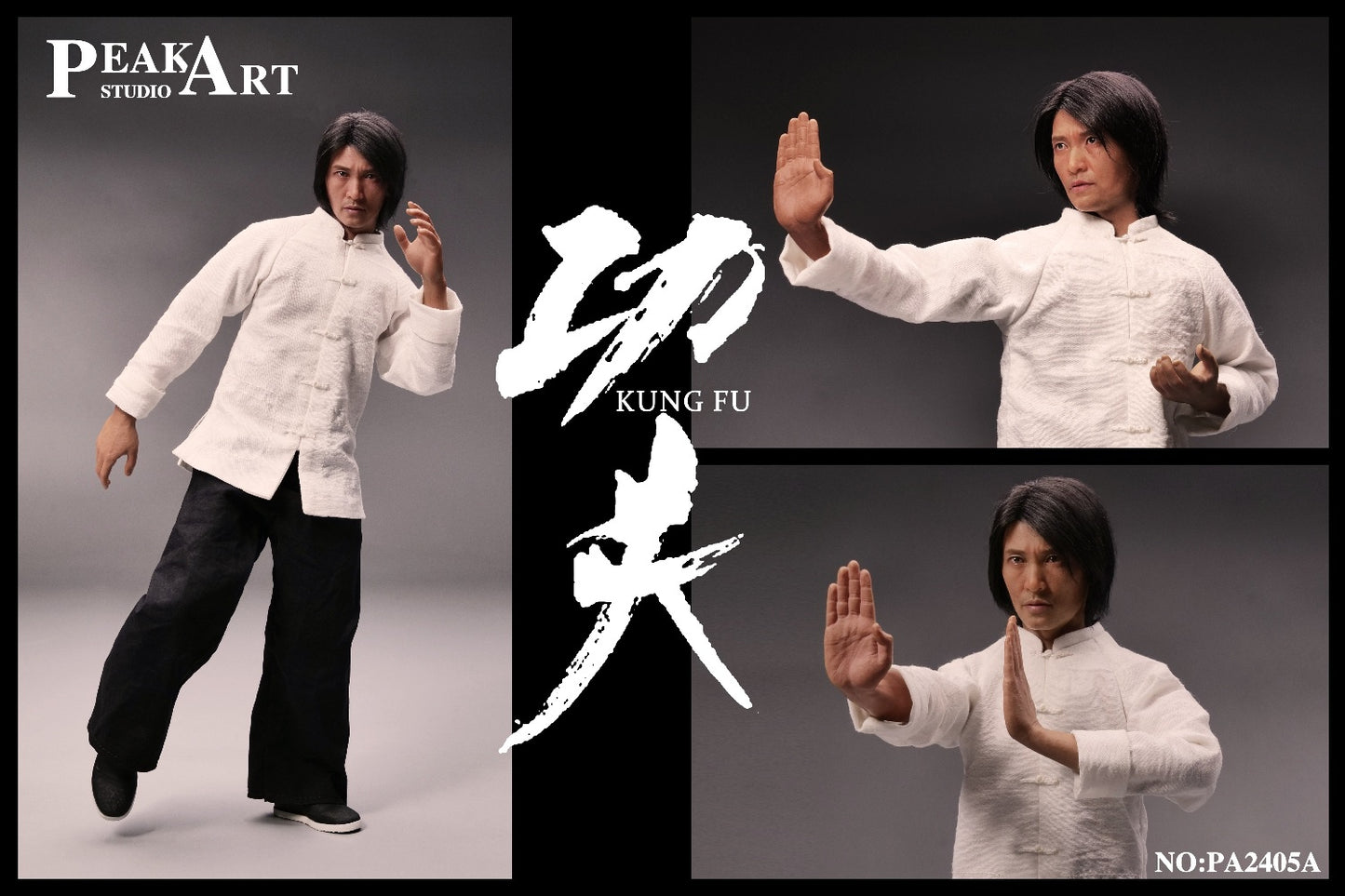 PRE ORDER – 1/6 PEAKART STUDIO SILICONE ACTION SERIES CUSTOMIZED VER KUNG FU PA2405A - KUNG FU MASTER EDITION