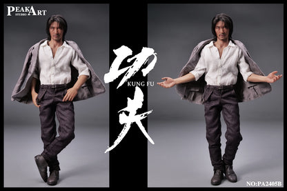 PRE ORDER – 1/6 PEAKART STUDIO SILICONE ACTION SERIES CUSTOMIZED VER KUNG FU PA2405B - GANGSTER VERSION