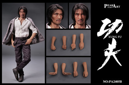 PRE ORDER – 1/6 PEAKART STUDIO SILICONE ACTION SERIES CUSTOMIZED VER KUNG FU PA2405B - GANGSTER VERSION