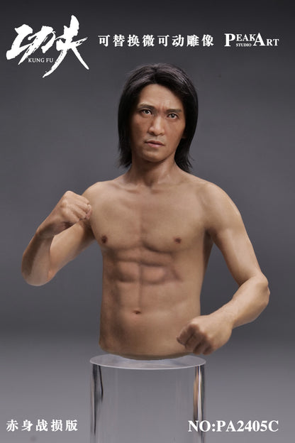 PRE ORDER – 1/6 PEAKART STUDIO SILICONE ACTION SERIES CUSTOMIZED VER KUNG FU PA2405C - NAKED BATTLE DAMAGE EDITION