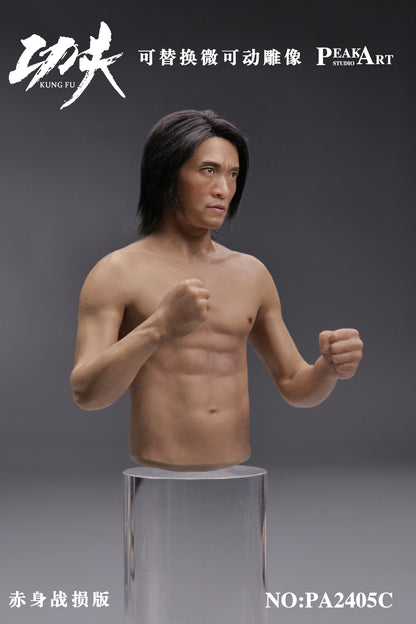 PRE ORDER – 1/6 PEAKART STUDIO SILICONE ACTION SERIES CUSTOMIZED VER KUNG FU PA2405C - NAKED BATTLE DAMAGE EDITION