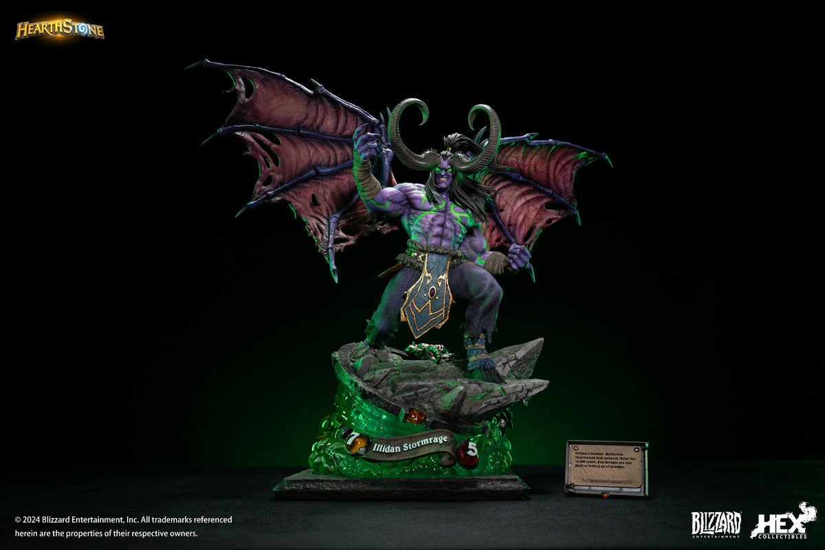 PRE ORDER – 1/6 HEX COLLECTIBLES BLIZZARD HEARTHSTONE ILLIDAN STORMRAGE STATUE HEXHS05