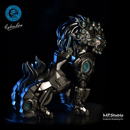 PRE ORDER – MP STUDIO CYBERPUNK BEAST SERIES #1 CYBER LION FENG SHUI SCULPTURE MP001