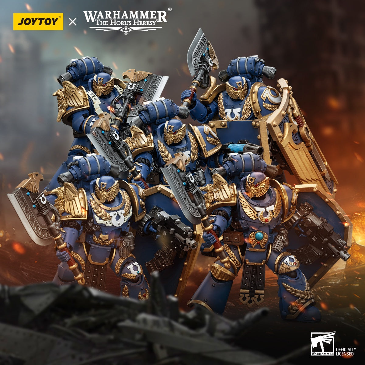 PRE ORDER – 1/18 JOYTOY ULTRAMARINES - INVICTARUS SUZERAIN SQUAD - SUZERAIN 5 JT00287