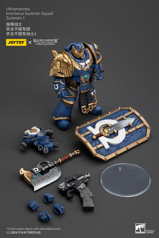 PRE ORDER – 1/18 JOYTOY ULTRAMARINES - INVICTARUS SUZERAIN SQUAD - SUZERAIN 1 JT00249