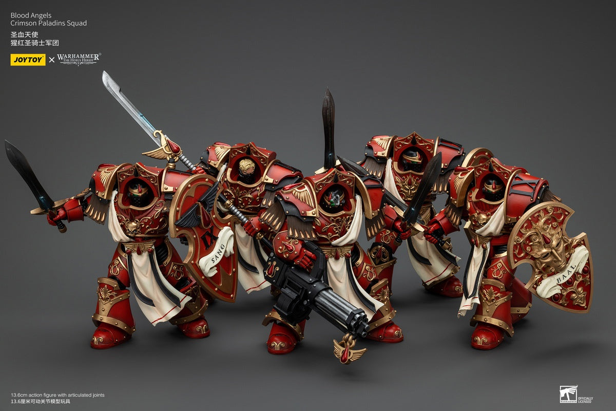 PRE ORDER – 1/18 JOYTOY BLOOD ANGELS - CRIMSON PALADINS SQUAD CRIMSON - PALADIN WITH ILIASTUS ASSAULT CANNON JT00294