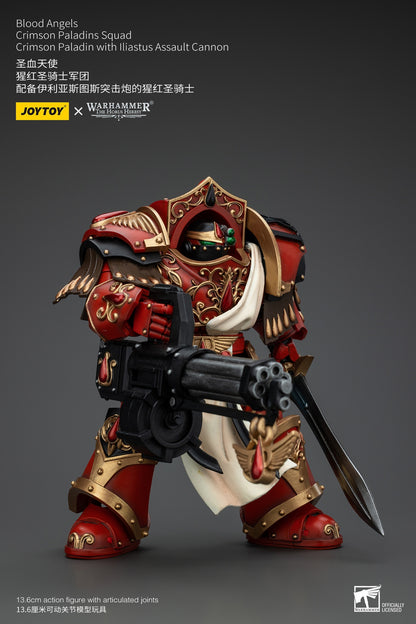 PRE ORDER – 1/18 JOYTOY BLOOD ANGELS - CRIMSON PALADINS SQUAD CRIMSON - PALADIN WITH ILIASTUS ASSAULT CANNON JT00294