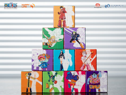 PRE ORDER – HAPPY LIFE 5.7CM ONE PIECE RUBIK'S CUBE BLIND BOX - BOX OF 10