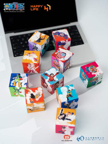 PRE ORDER – HAPPY LIFE 5.7CM ONE PIECE RUBIK'S CUBE BLIND BOX - BOX OF 10