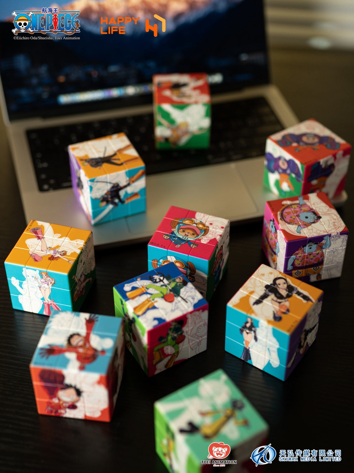 PRE ORDER – HAPPY LIFE 5.7CM ONE PIECE RUBIK'S CUBE BLIND BOX - BOX OF 10