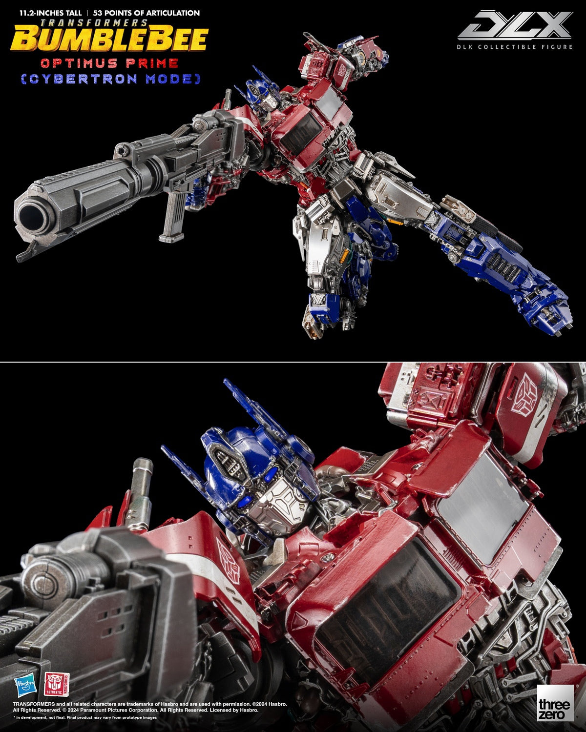 BACK ORDER – THREEZERO TRANSFORMERS: BUMBLEBEE DLX OPTIMUS PRIME CYBERTRON MODE