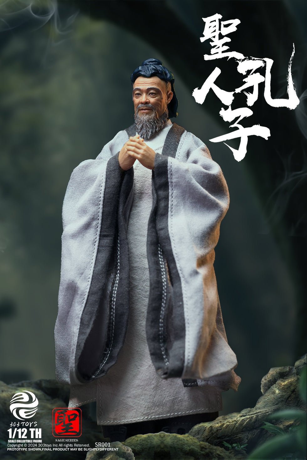 PRE ORDER – 1/12 303TOYS SAGE SERIES CONFUCIUS THE SAGE TEACHER ( STANDARD ) SR001