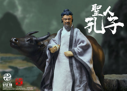 PRE ORDER – 1/12 303TOYS SAGE SERIES CONFUCIUS THE SAGE TEACHER ( RIDING WATER BUFFALO EASTWARD ) SR001B