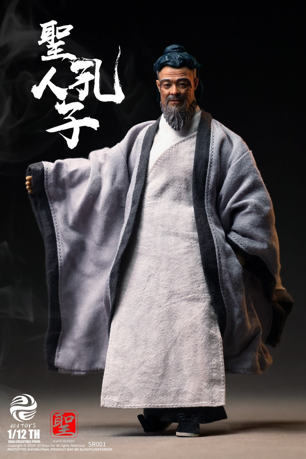 PRE ORDER – 1/12 303TOYS SAGE SERIES CONFUCIUS THE SAGE TEACHER ( STANDARD ) SR001