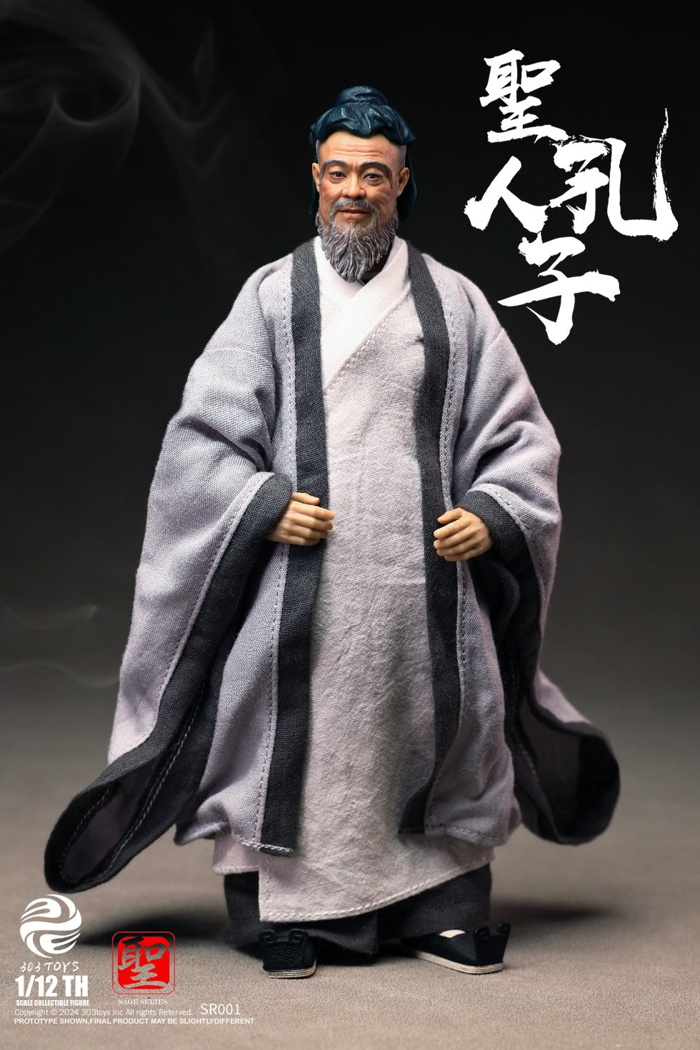 PRE ORDER – 1/12 303TOYS SAGE SERIES CONFUCIUS THE SAGE TEACHER ( STANDARD ) SR001