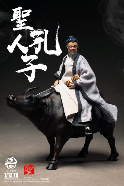 PRE ORDER – 1/12 303TOYS SAGE SERIES CONFUCIUS THE SAGE TEACHER ( RIDING WATER BUFFALO EASTWARD ) SR001B