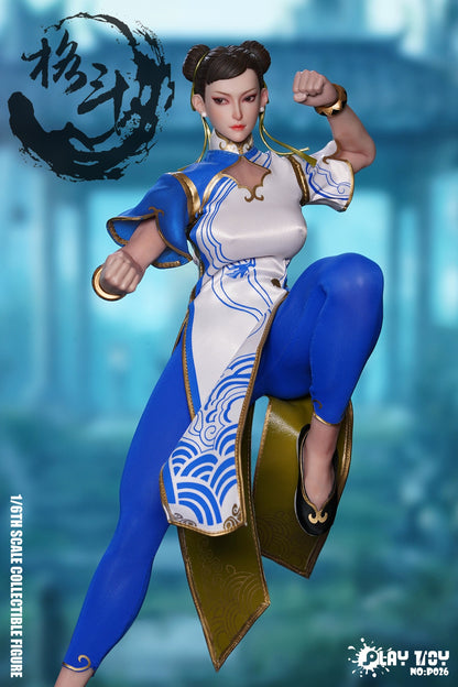 PRE ORDER – 1/6 PLAY TOY FIGHTING GODDESS 6TH GEN P026 - CHUN LI