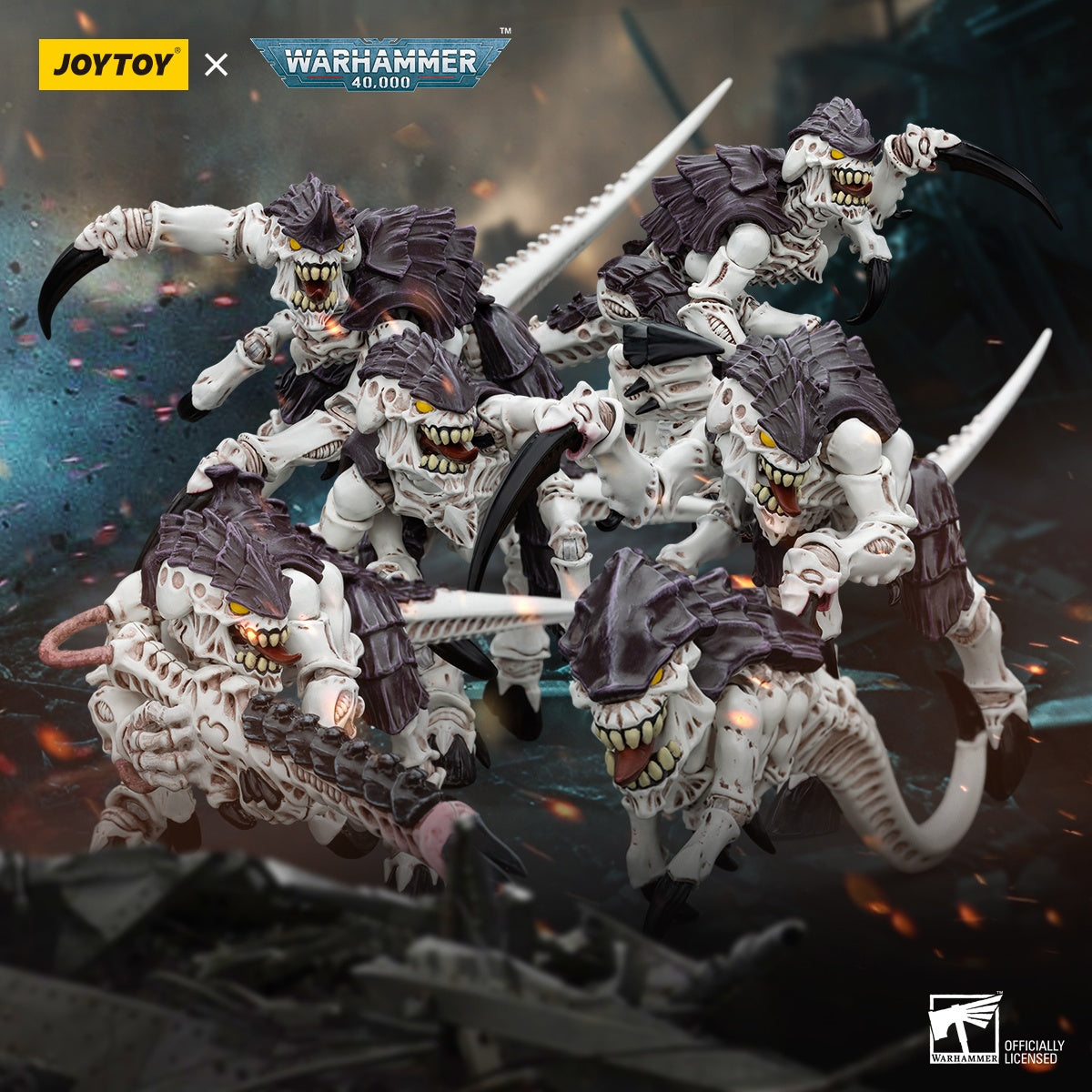 PRE ORDER – 1/18 JOYTOY TYRANIDS - HIVE FLEET LEVIATHAN - TERMAGANT WITH SPIKE RIFLE JT00447