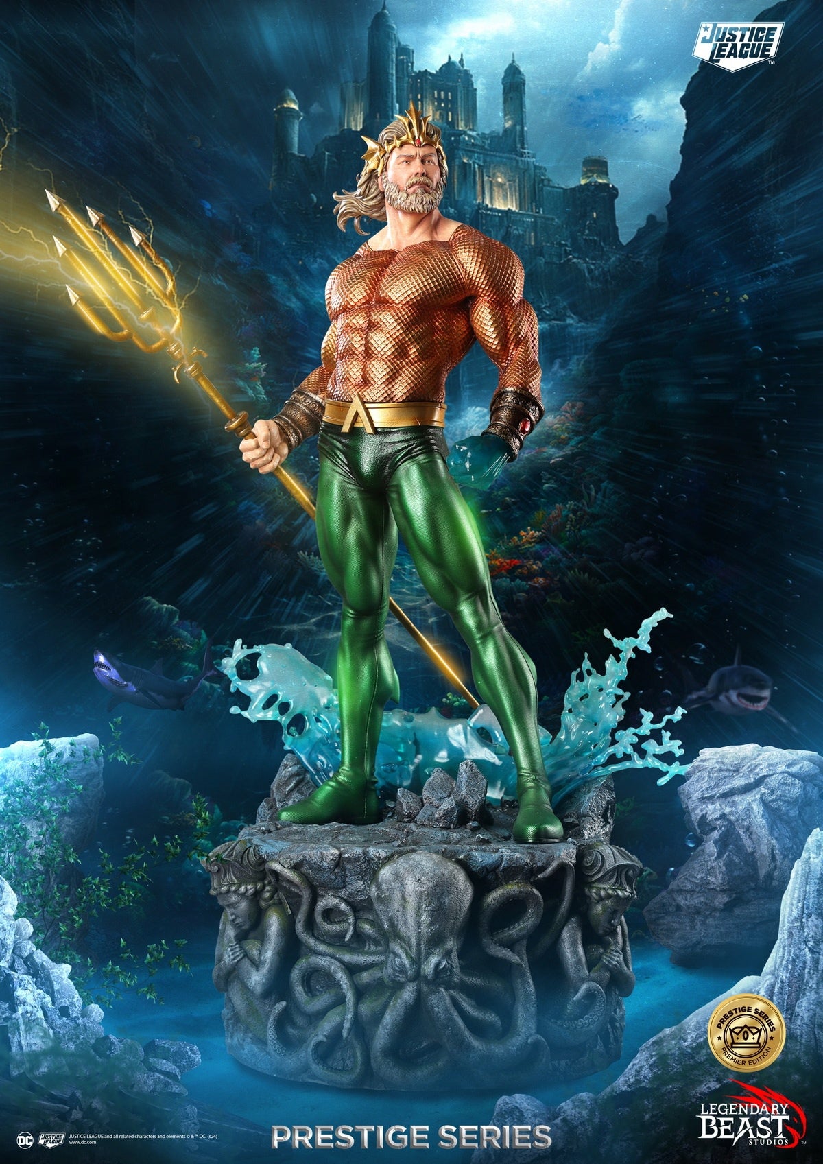 PRE ORDER – 1/3 LEGENDARY BEAST STUDIOS AQUAMAN LBSPS2AQUV201 PREMIER EDITION