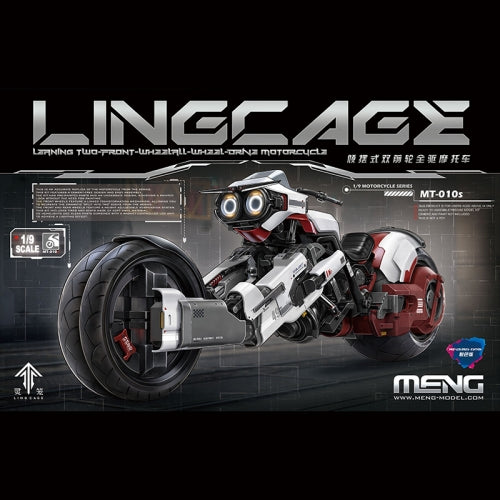 PRE ORDER – 1/9 MENG MT-010S LING CAGE LEANING TWO-FRONT-WHEELALL-WHEEL-ORNE MOTORCYCLE PRE-COLORED EDITION