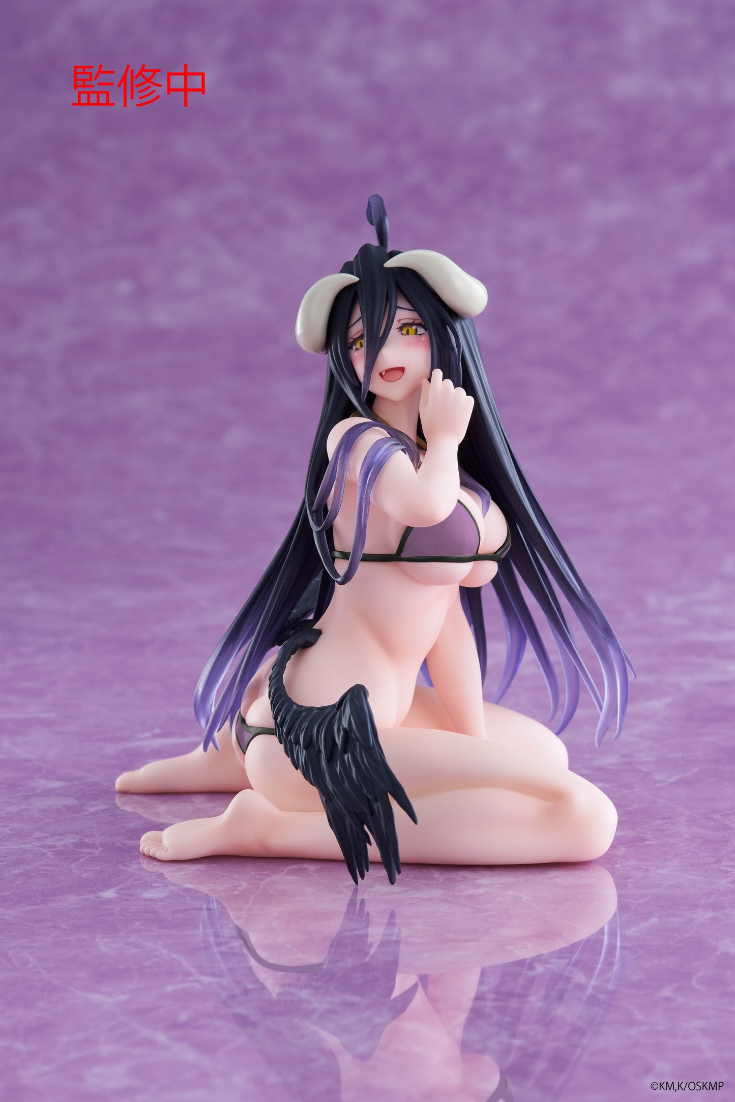 PRE ORDER – OVERLORD DESKTOP CUTE FIGURE - ALBEDO (SWIMSUIT VER.) RENEWAL EDITION