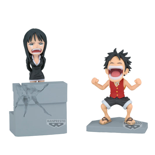 PRE ORDER – ONE PIECE WORLD COLLECTABLE FIGURE LOG STORIES - MONKEY Ｄ. LUFFY & NICO ROBIN