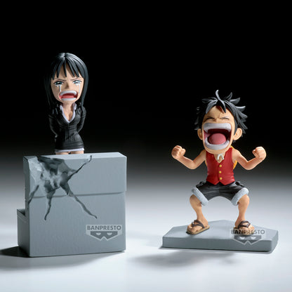 PRE ORDER – ONE PIECE WORLD COLLECTABLE FIGURE LOG STORIES - MONKEY Ｄ. LUFFY & NICO ROBIN