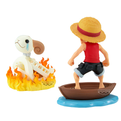 BACKORDER – ONE PIECE WORLD COLLECTABLE FIGURE LOG STORIES - MONKEY D. LUFFY & GOING MERRY