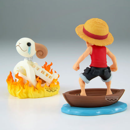 BACKORDER – ONE PIECE WORLD COLLECTABLE FIGURE LOG STORIES - MONKEY D. LUFFY & GOING MERRY