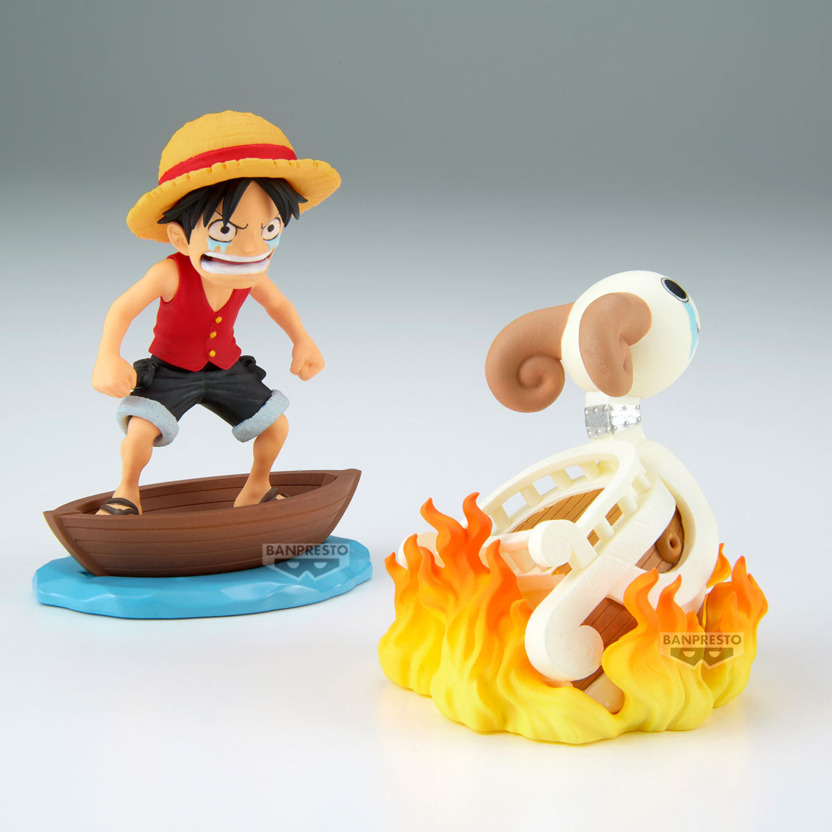 BACKORDER – ONE PIECE WORLD COLLECTABLE FIGURE LOG STORIES - MONKEY D. LUFFY & GOING MERRY