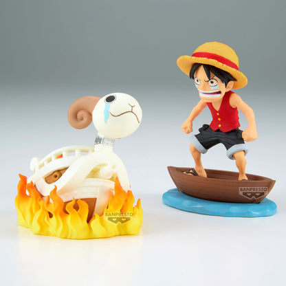 BACKORDER – ONE PIECE WORLD COLLECTABLE FIGURE LOG STORIES - MONKEY D. LUFFY & GOING MERRY