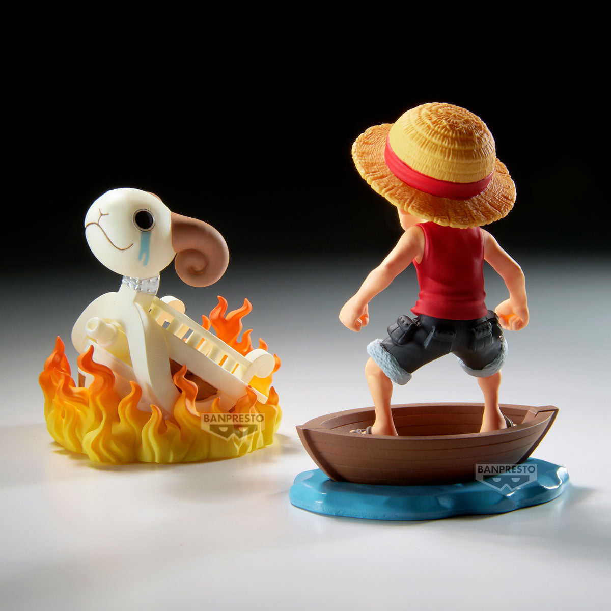 BACKORDER – ONE PIECE WORLD COLLECTABLE FIGURE LOG STORIES - MONKEY D. LUFFY & GOING MERRY