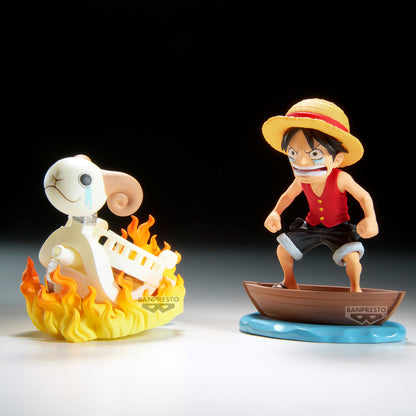 BACKORDER – ONE PIECE WORLD COLLECTABLE FIGURE LOG STORIES - MONKEY D. LUFFY & GOING MERRY