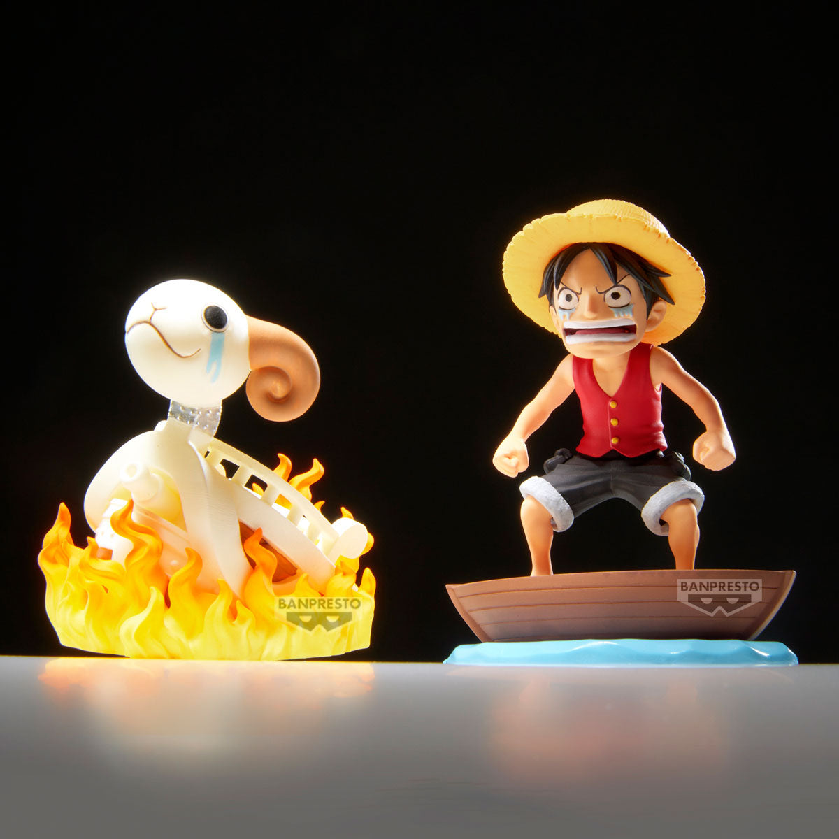 BACKORDER – ONE PIECE WORLD COLLECTABLE FIGURE LOG STORIES - MONKEY D. LUFFY & GOING MERRY