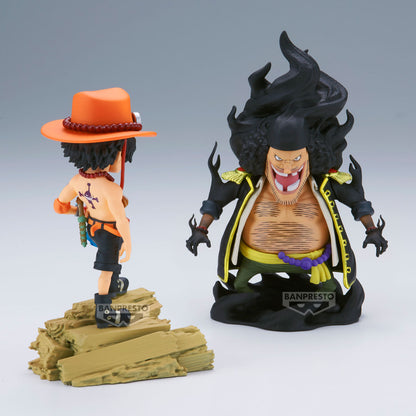 PRE ORDER – ONE PIECE WORLD COLLECTABLE FIGURE LOG STORIES - PORTGAS D.ACE VS MARSHALL D.TEACH