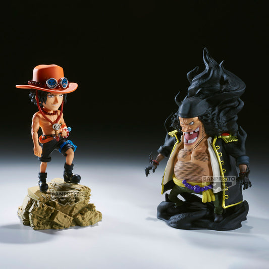 PRE ORDER – ONE PIECE WORLD COLLECTABLE FIGURE LOG STORIES - PORTGAS D.ACE VS MARSHALL D.TEACH