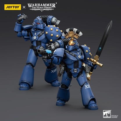 PRE ORDER – 1/18 JOYTOY ULTRAMARINES MK VI TACTICAL SQUAD - SERGEANT WITH PLASMA PISTOL AND POWER SWORD JT00096