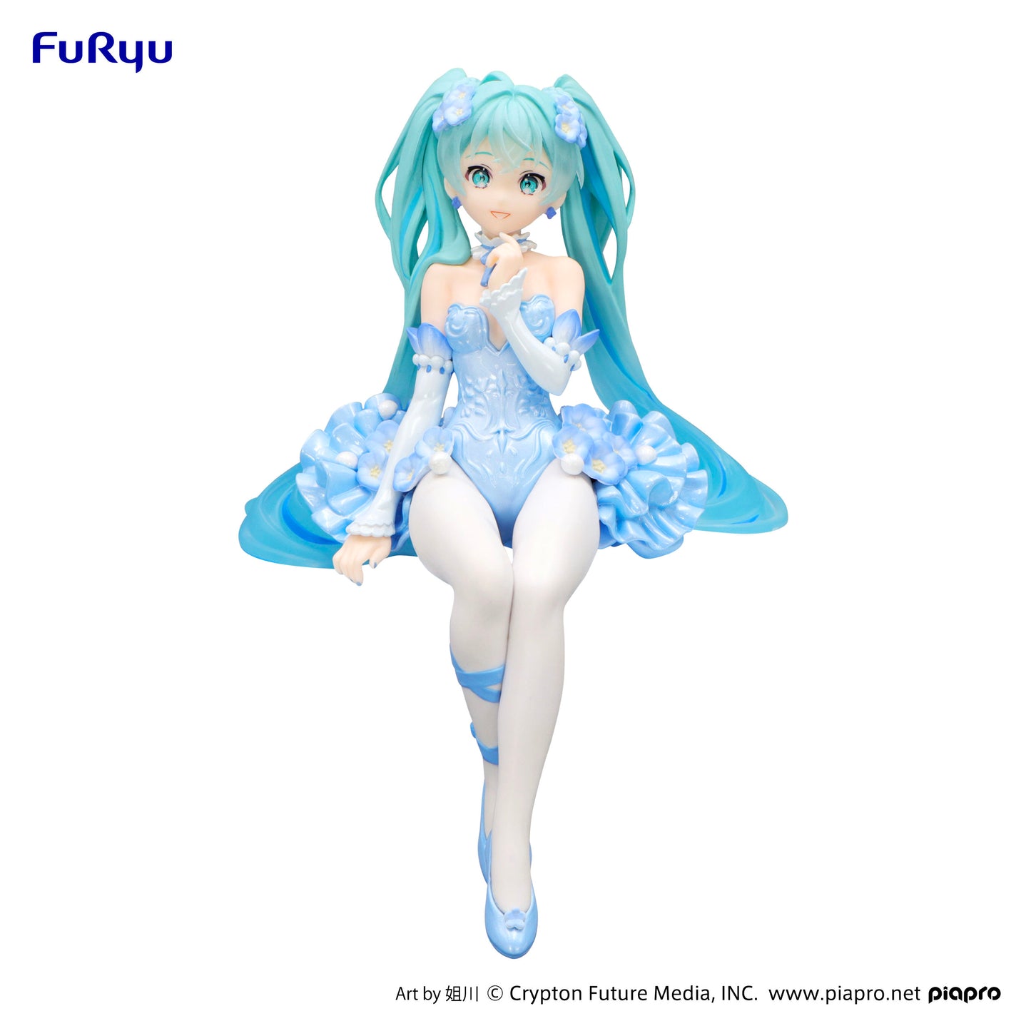 BACK ORDER – HATSUNE MIKU NOODLE STOPPER FIGURE -FLOWER FAIRY NEMOPHILA PAIL BLUE COLOR VER.-