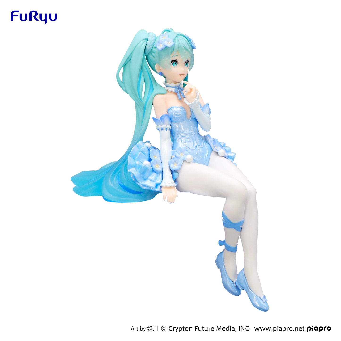 BACK ORDER – HATSUNE MIKU NOODLE STOPPER FIGURE -FLOWER FAIRY NEMOPHILA PAIL BLUE COLOR VER.-