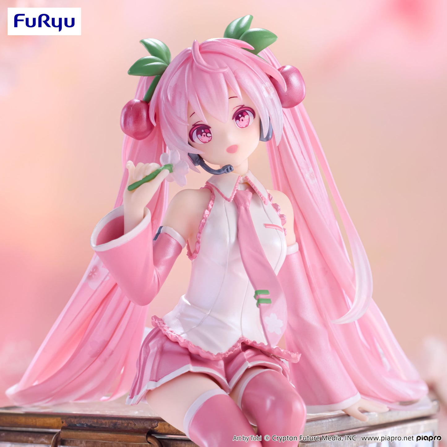 PRE ORDER – HATSUNE MIKU NOODLE STOPPER FIGURE -SAKURA MIKU 2024 PEARL COLOR VER.-