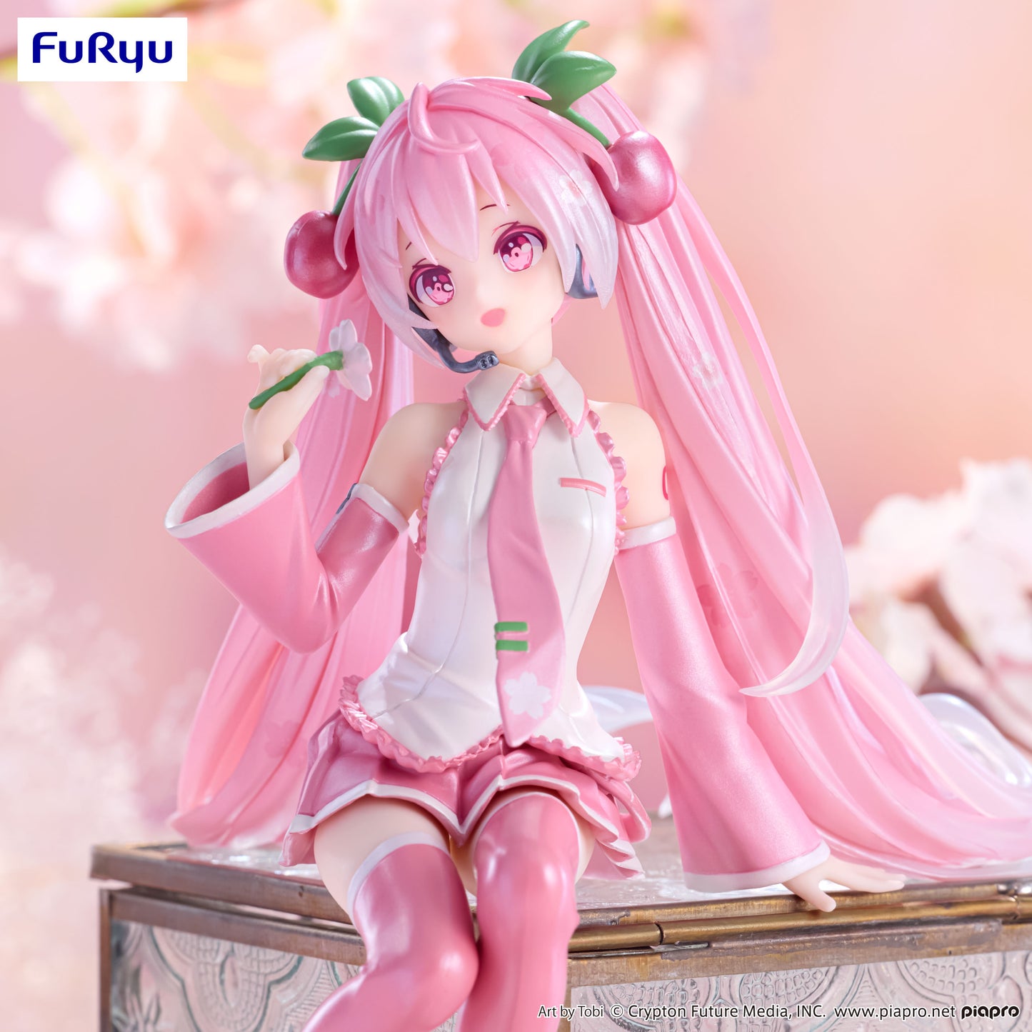 PRE ORDER – HATSUNE MIKU NOODLE STOPPER FIGURE -SAKURA MIKU 2024 PEARL COLOR VER.-