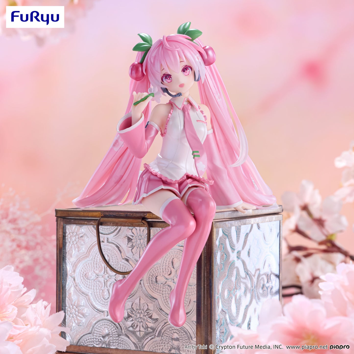 PRE ORDER – HATSUNE MIKU NOODLE STOPPER FIGURE -SAKURA MIKU 2024 PEARL COLOR VER.-