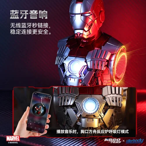 PRE ORDER – KILLERBODY KB20100 IRON MAN MK5 COLLECTION-LEVEL PRESSURE REDUCTION BUST BLUETOOTH SPEAKER